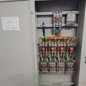 Temporary construction distribution box, distribution cabinet