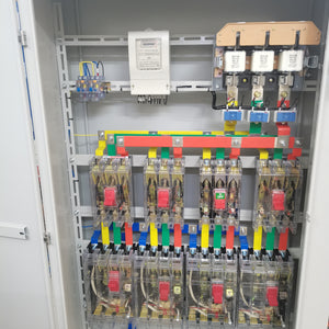 Temporary construction distribution box, distribution cabinet